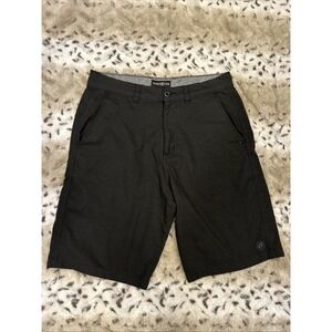 Hang Ten MENS Stretch Chino Shorts Black Size 30